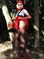 Sensual russian lady in pantyhose in high heels